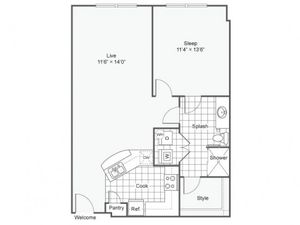 Floor Plan 7 | Apartments Downtown Dallas TX | Arrive West End