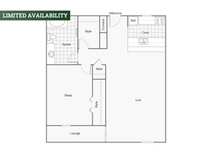 Floor Plan Image | The Social West Apartment Homes for Rent in Fort Collins CO 80521