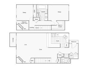 Floor Plan | The Social West Apartment Homes for Rent in Fort Collins CO 80521