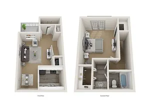 1 Bed/1.5 Bath Townhome