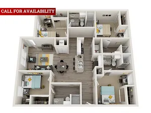 The Reggie 4 Bed/4 Bath Floorplan