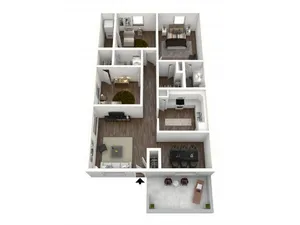 Savannah Oaks Apartments - 3BR-2BA