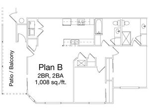 Yosemite Terrace Apartments - Plan B
