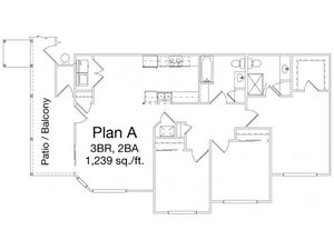 Yosemite Terrace Apartments - Plan A