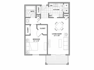 One Bedroom Apartments | Springfield, Mo | TLC Properties