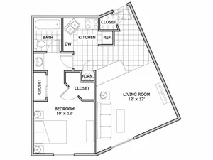 1 Bedroom | One Bedroom Apartment | The Abbey