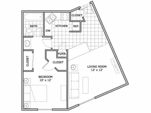 one bedroom | The Abbey | Apartments in Springfield, MO