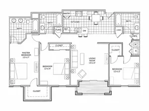 three bedroom | The Abbey | TLC Properties