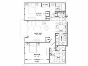 2 bedroom | Apartment | The Abbey