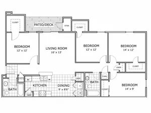 Four-Bedroom-Phase-Two-Floor-Plan-Battlefield-Park-Apartments