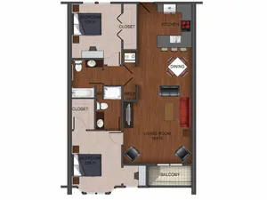 2 bedroom apartment home at Township 28