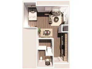 Studio 3D Floor Plan