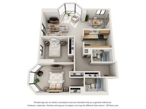 2 Bedroom Paired