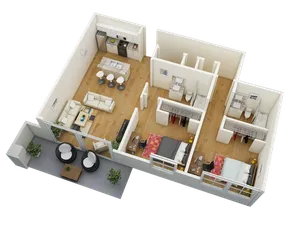 2 Bedroom 2 Bathroom