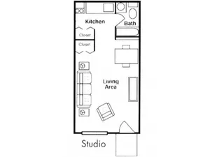 The Willows Apartments - Studio