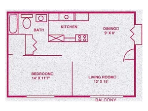 The Arbors Apartments - One Bedroom