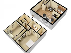 Tivoli Apartments - Two Bedroom Townhome