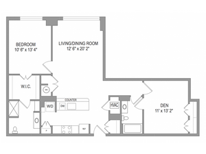 Arlington Apartments | Thomas Court | Floorplan 1