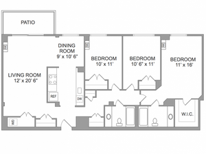 3 Bedroom Apts in Arlington VA | Wildwood Park