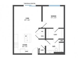 Floor Plan 8 | Pittsburgh Apartments | Arsenal 201