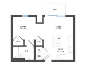 Floor Plan 4 | Luxury Apartments Pittsburgh Pa | Arsenal 201