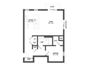Floor Plan 9 | Luxury Apartments Pittsburgh Pa | Arsenal 201