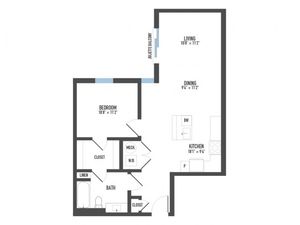 Floor Plan 5 | Apartments In Pittsburgh | Arsenal 201