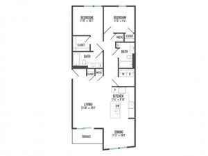 Floor Plan 28 | Pittsburgh Apartments | Arsenal 201