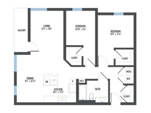 Floor Plan 24 | Luxury Apartments Pittsburgh Pa | Arsenal 201