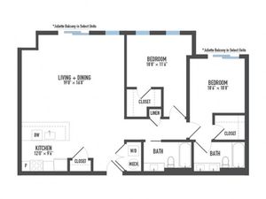 Floor Plan 15 | Apartments In Pittsburgh | Arsenal 201