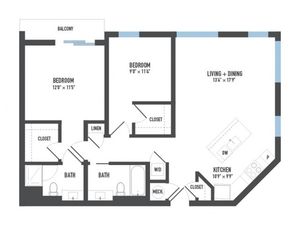 Floor Plan 19 | Luxury Apartments Pittsburgh Pa | Arsenal 201