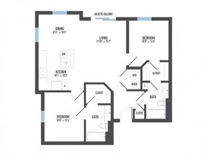 Floor Plan 25 | Apartments In Pittsburgh | Arsenal 201