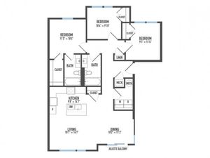 Floor Plan 31 | Luxury Pittsburgh Apartments | Arsenal 201
