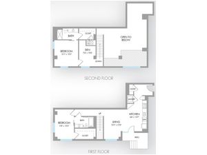 2 Bedroom Floor Plan | Apartment Rental Indianapolis | Artistry
