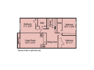 Single Room-In three bedroom unit.