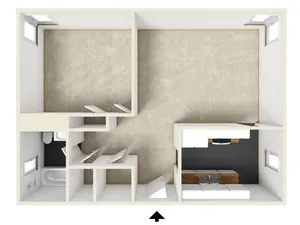 Penn State Apartments - One Bedroom Unfurnished