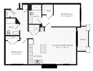 Floor Plan 11 | Derry NH Apartments | Corsa