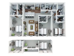 StateHouse Varsity 3.1 3D Furnished