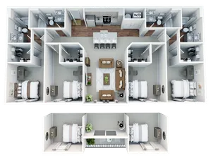 StateHouse Varsity 4.1B Furnished