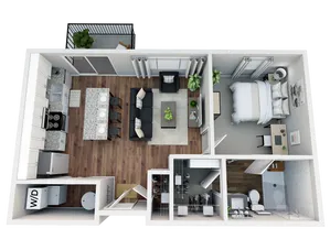 StateHouse Highline on 9th Kline III 3D Furnished