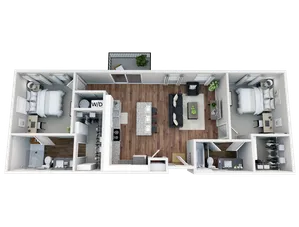 StateHouse Highline on 9th Magriette II 3D Furnished