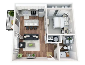 StateHouse Highline on 9th Picasso 3D Furnished