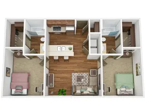 2BR/2BA - Silver