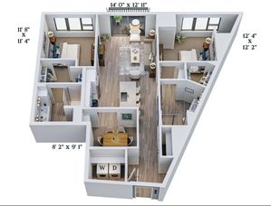 C16 | 2x2 | 1250 sq ft