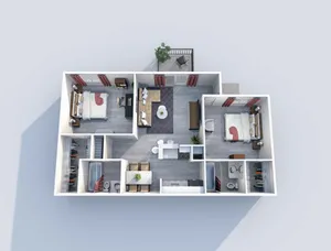 Two Bedroom Floorplan