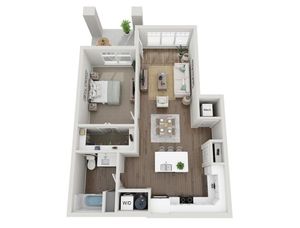 Floor Plan 1A | Seasons at Mount Pleasant | Apartments in Mount Pleasant, WI