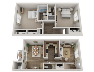 B2-Two Bedroom Townhome