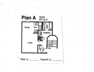 Studio Apartment Floor Plan