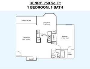1BR / 1BA