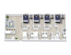 All units are fully furnished and include a full-size washer & dryer. Rental rate includes: High Speed Internet, Water, Sewer & Trash